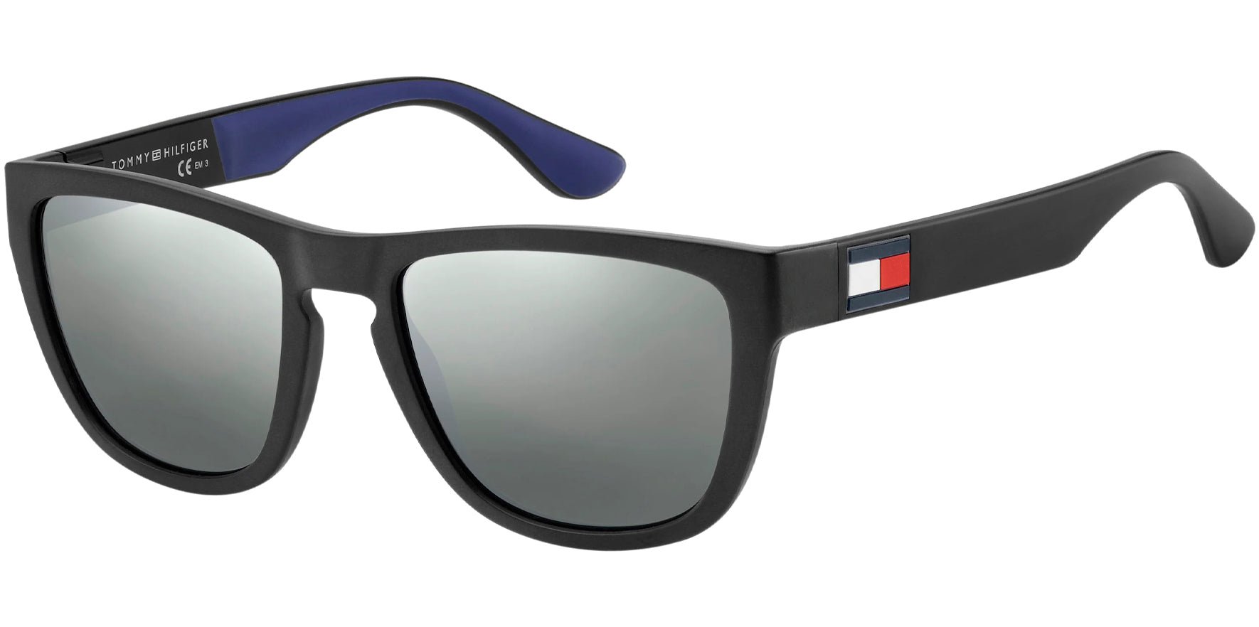 Tommy Hilfiger Matte Black Soft Square w/ Mirror Lens