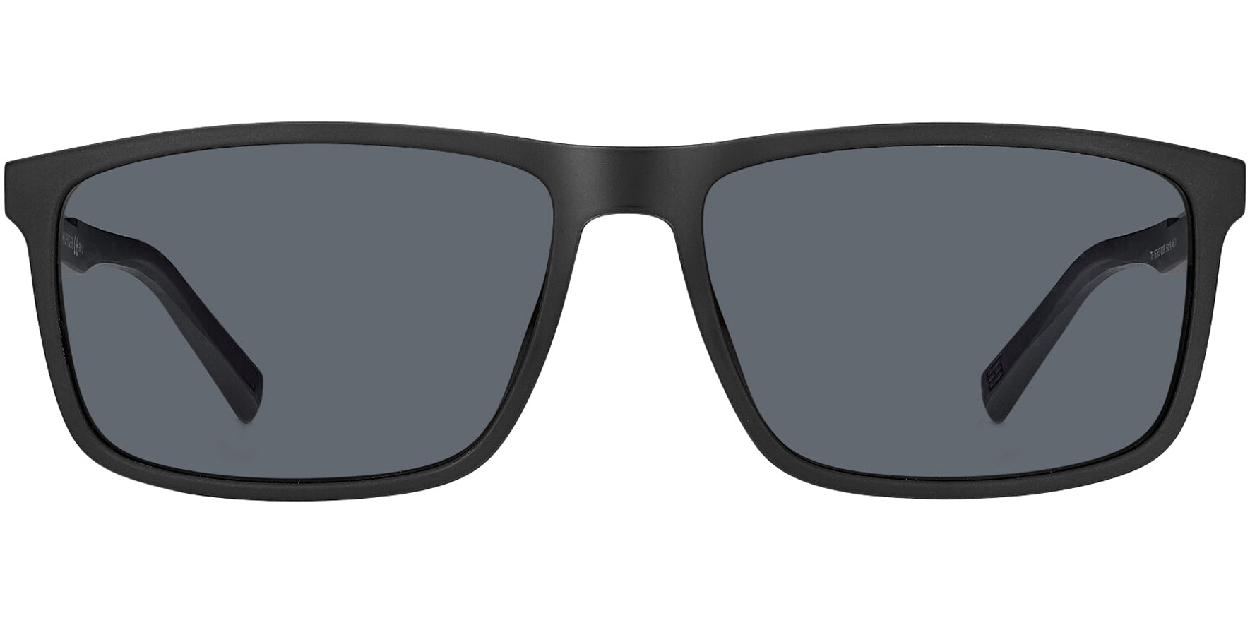 Tommy Hilfiger Matte Black Rectangle w/ Steel Hinges