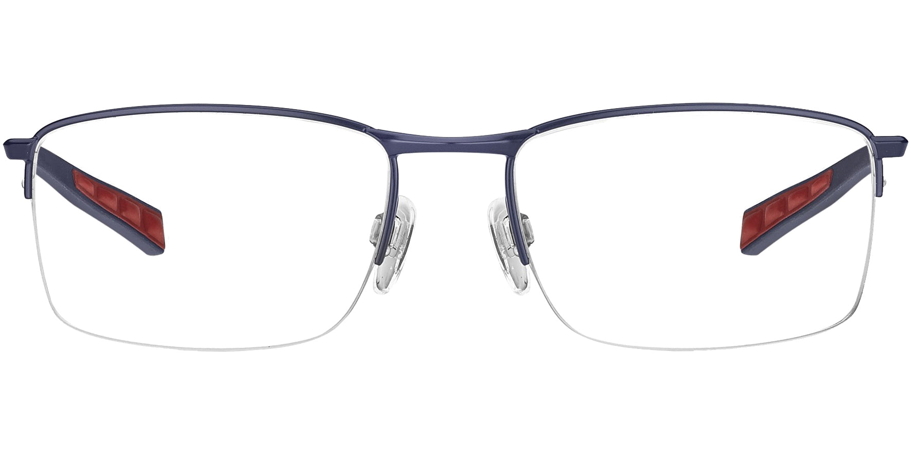Tommy Hilfiger Blue Semi-Rimless Rectangle Eyeglass