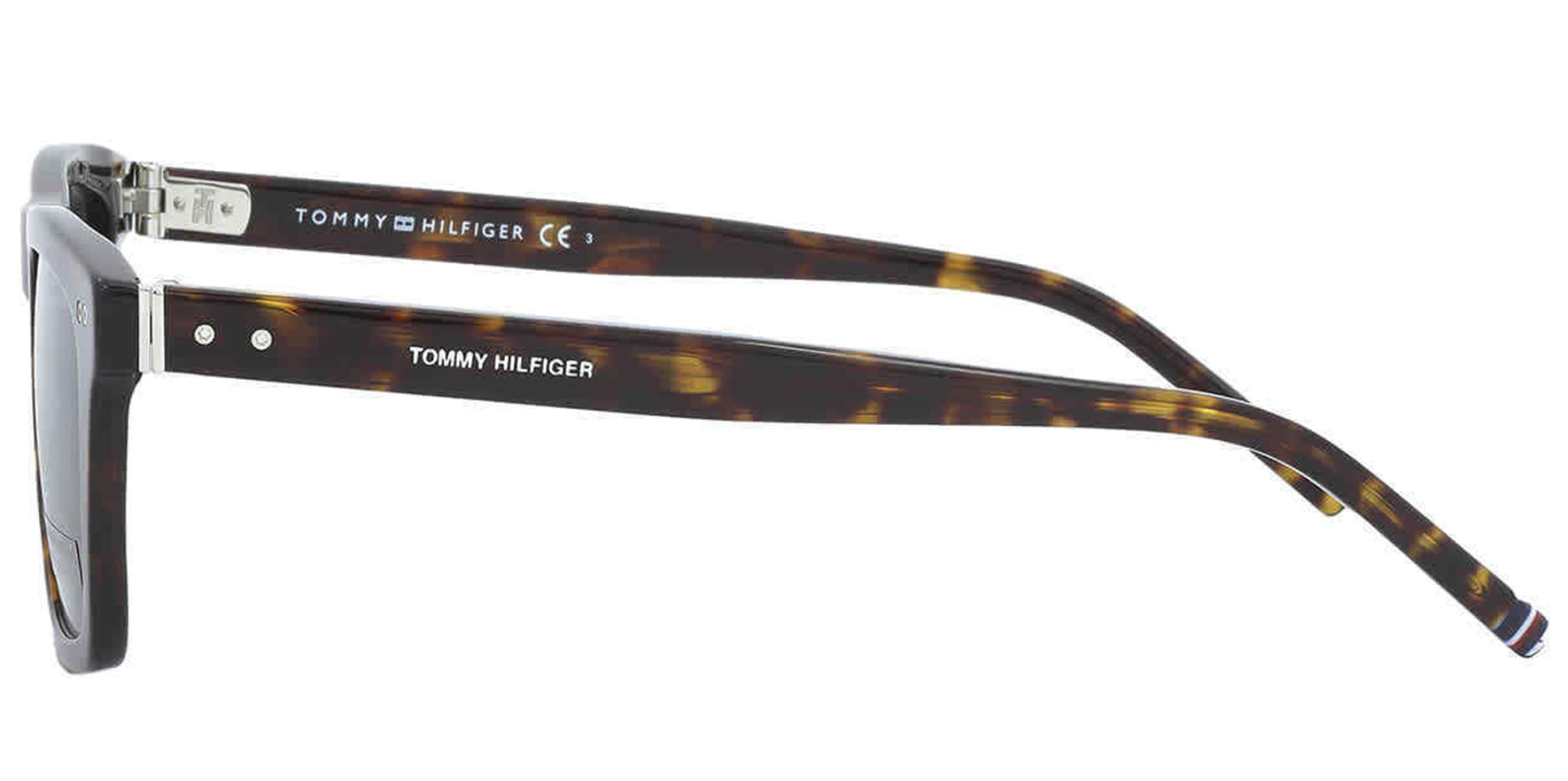 Tommy Hilfiger Havana Soft Rectangular Classic w/ Renewed Acetate - Eyedictive