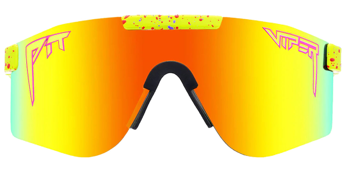 Pit Viper The 1993 Original Double Wide Polarized Yellow Splatter Shield