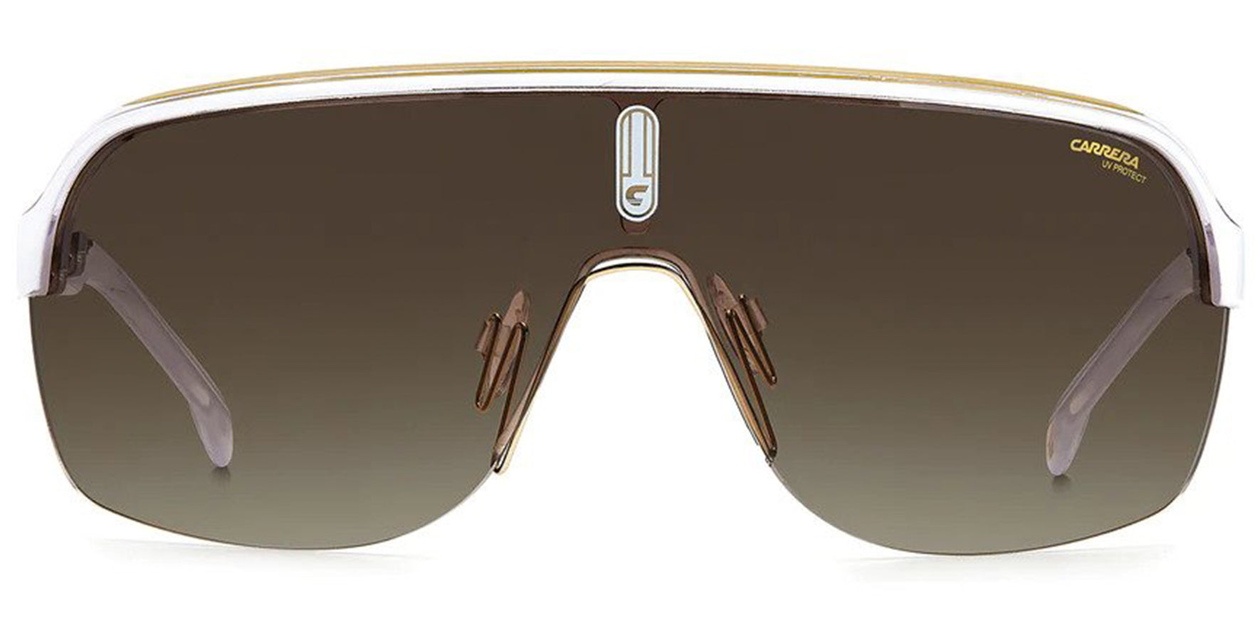 Carrera Topcar 1N Crystal/White Shield w/ Gradient Lens - Eyedictive