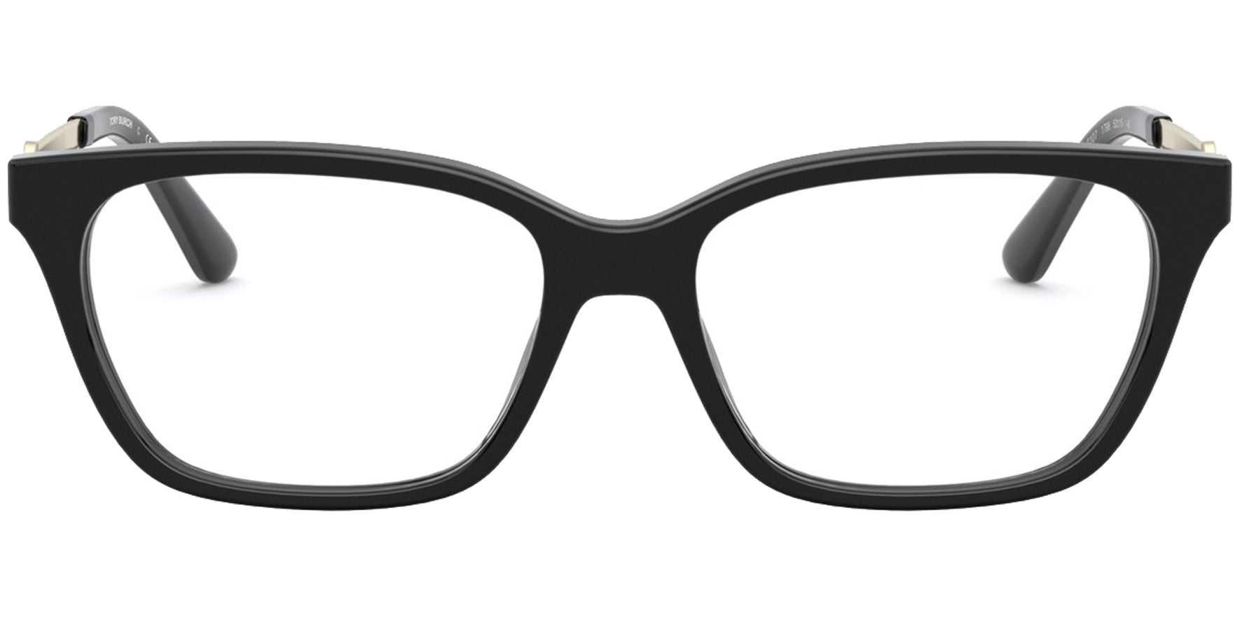 Tory Burch Black Rectangle Cat-Eye Eyeglass Frames - Eyedictive