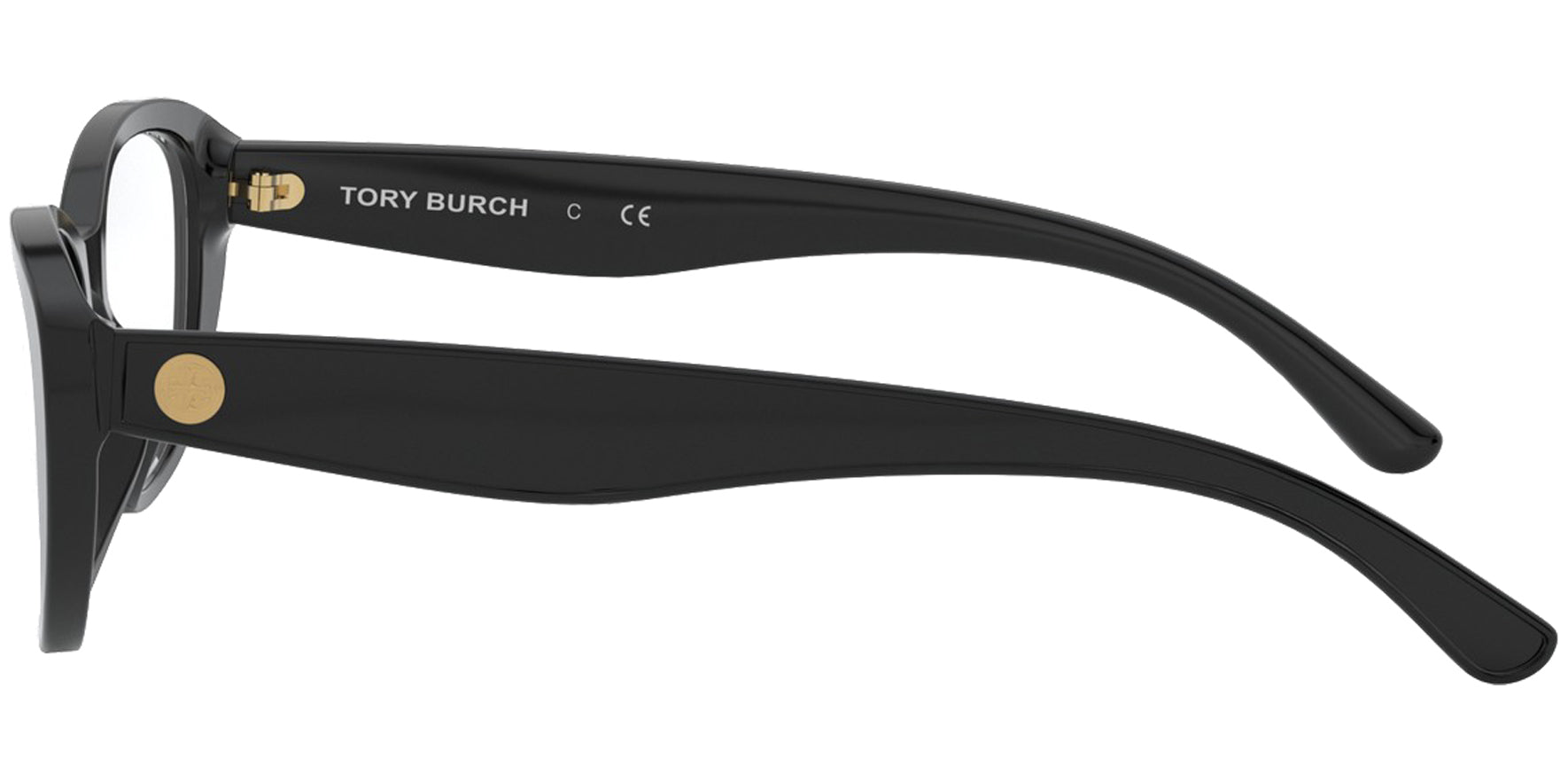 Tory Burch Black Rectangle Cat Eye Eyeglass Frames - Eyedictive