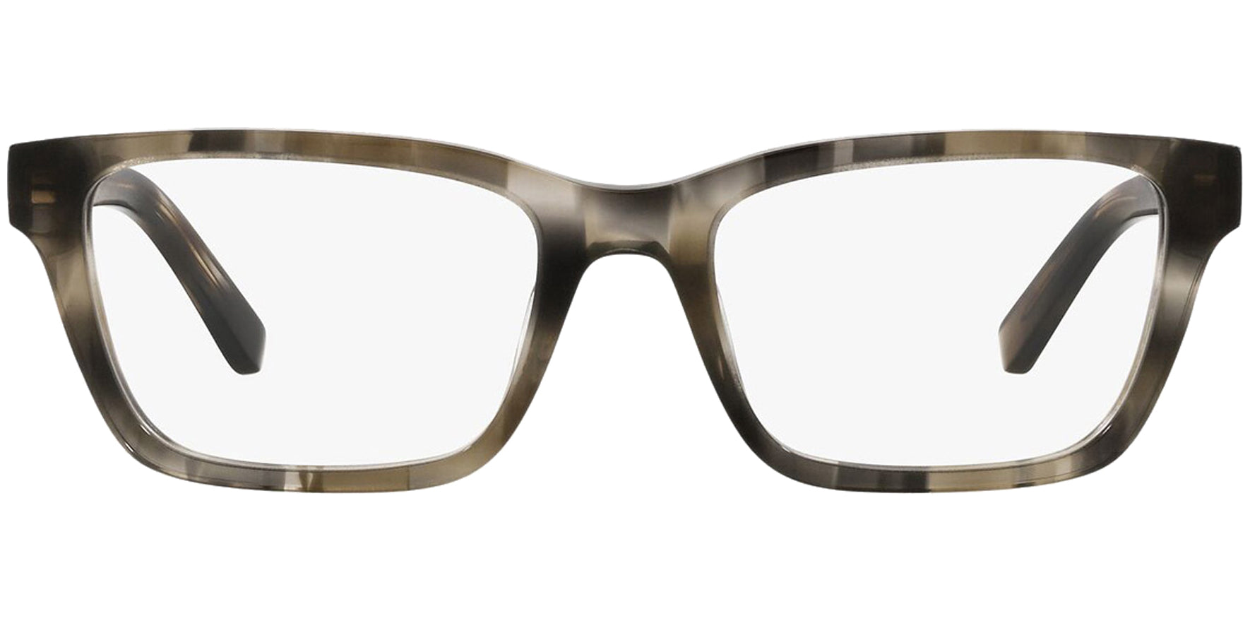 Tory Burch Striped Olive Tortoise Square Eyeglass Frames - Eyedictive