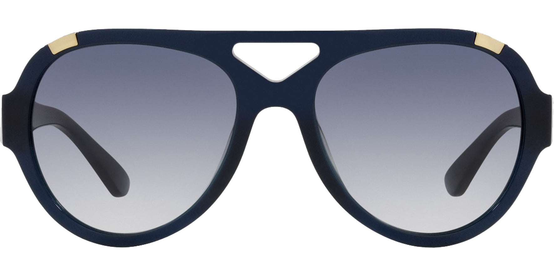 Tory Burch Navy Stylized Pilot w/ Gradient Lens - Eyedictive