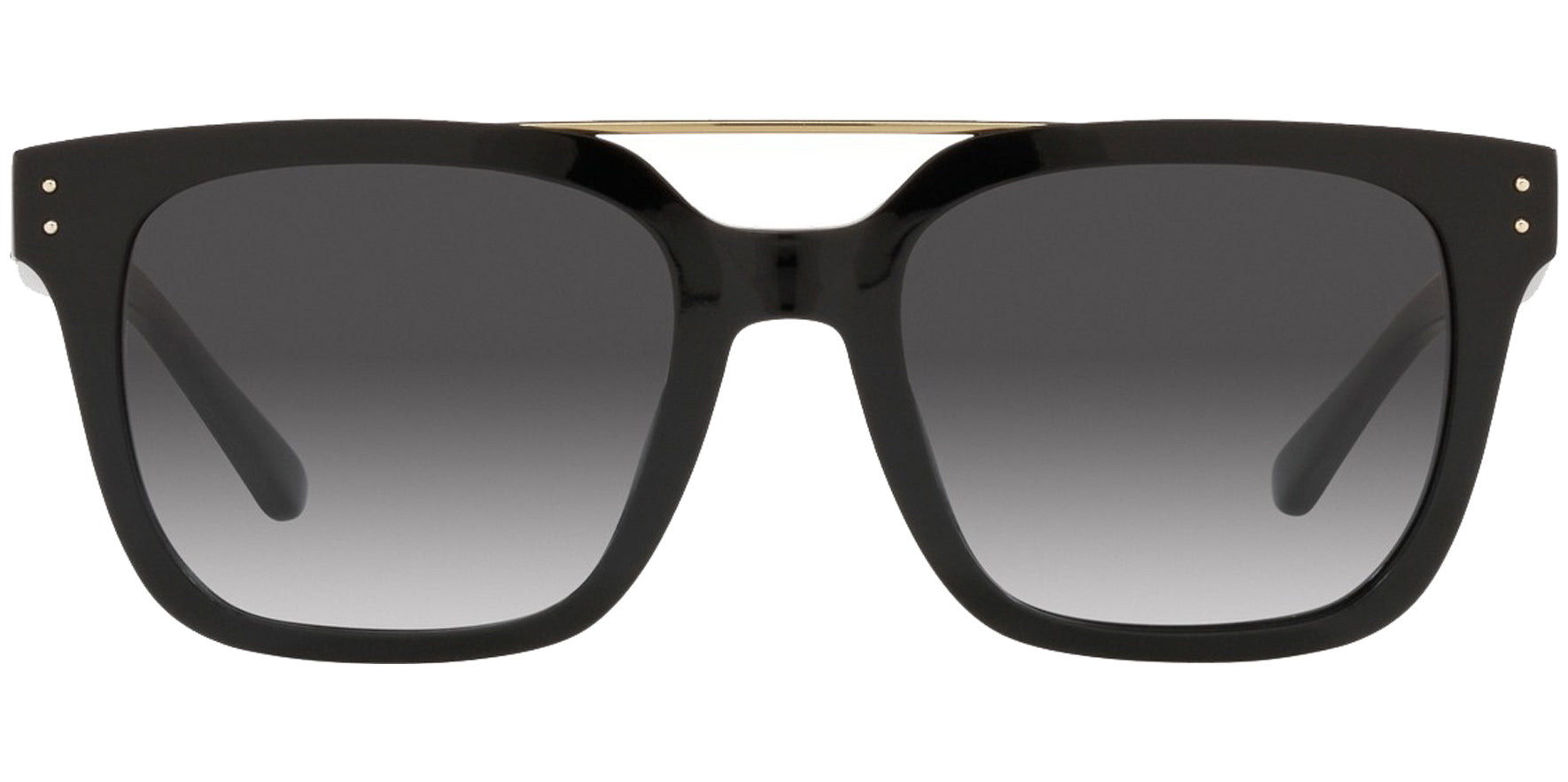 Tory Burch Black Square Brow-Bar w/ Gradient Lens - Eyedictive