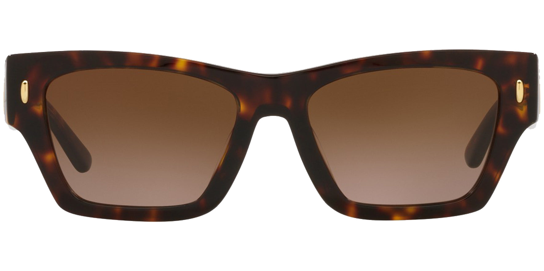 Tory Burch Chunky Dark Tortoise Rectangle w/ Gradient Lens - Eyedictive