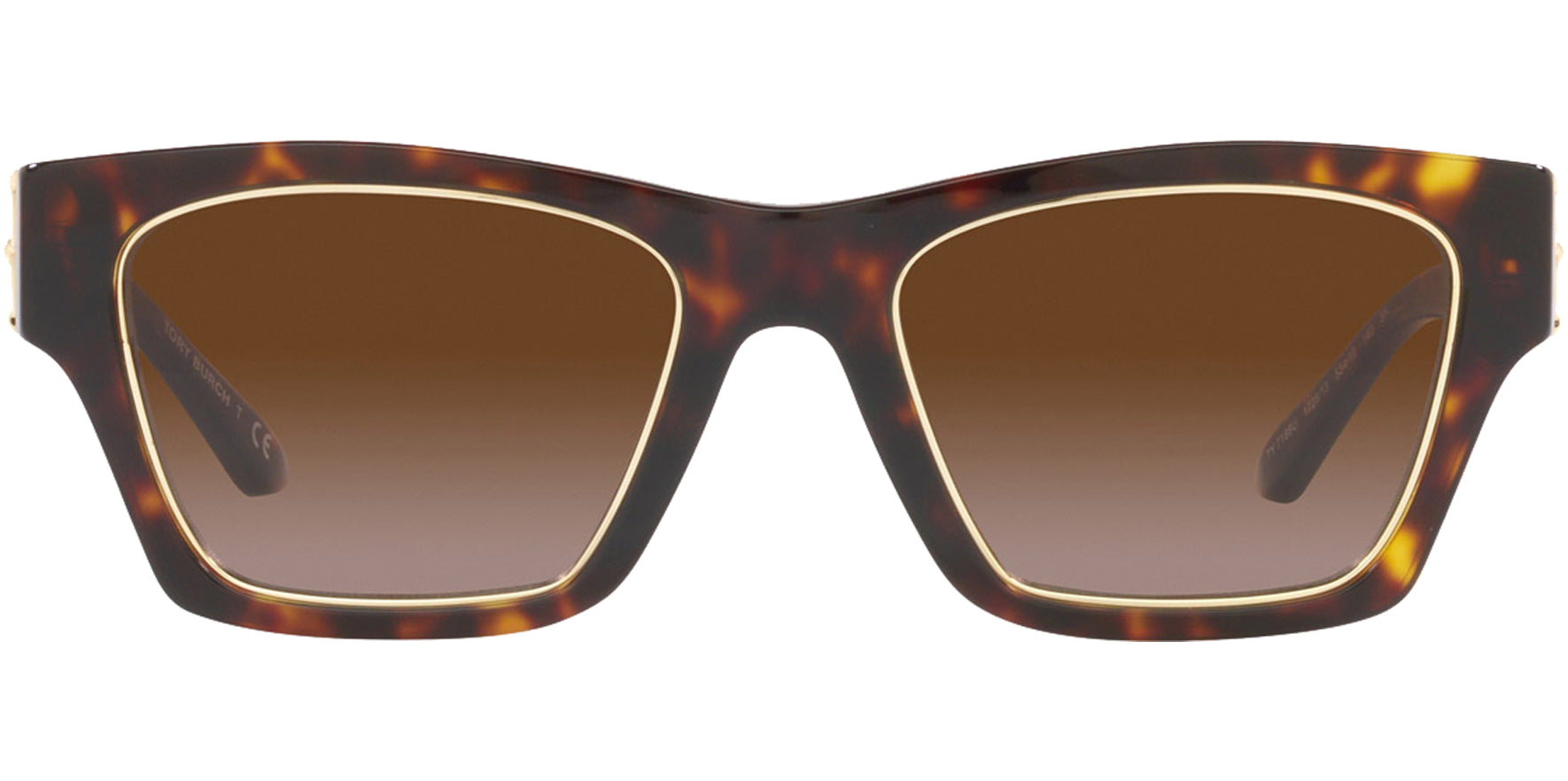 Tory Burch Dark Tortoise Square w/ Gradient Lens - Eyedictive