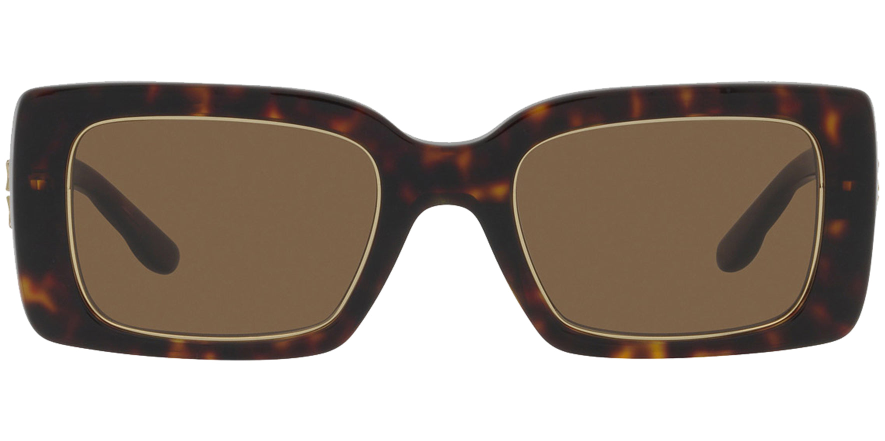 Tory Burch Dark Tortoise Chunky Rectangle - Eyedictive