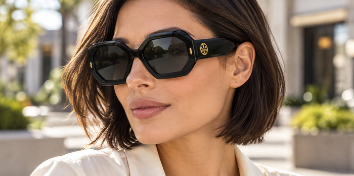 Tory Burch Geometric Butterfly w/ Rivet Detailing