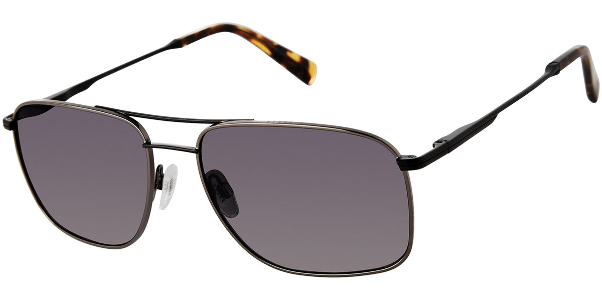 Ted Baker Polarized Dark Gunmetal Slim Navigator w/ Gradient  display picture 1