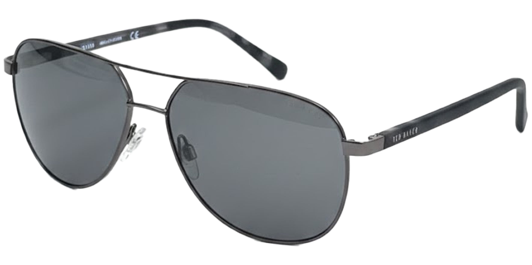 Ted Baker Polarized Metal Aviator w Spring Flex Hinges