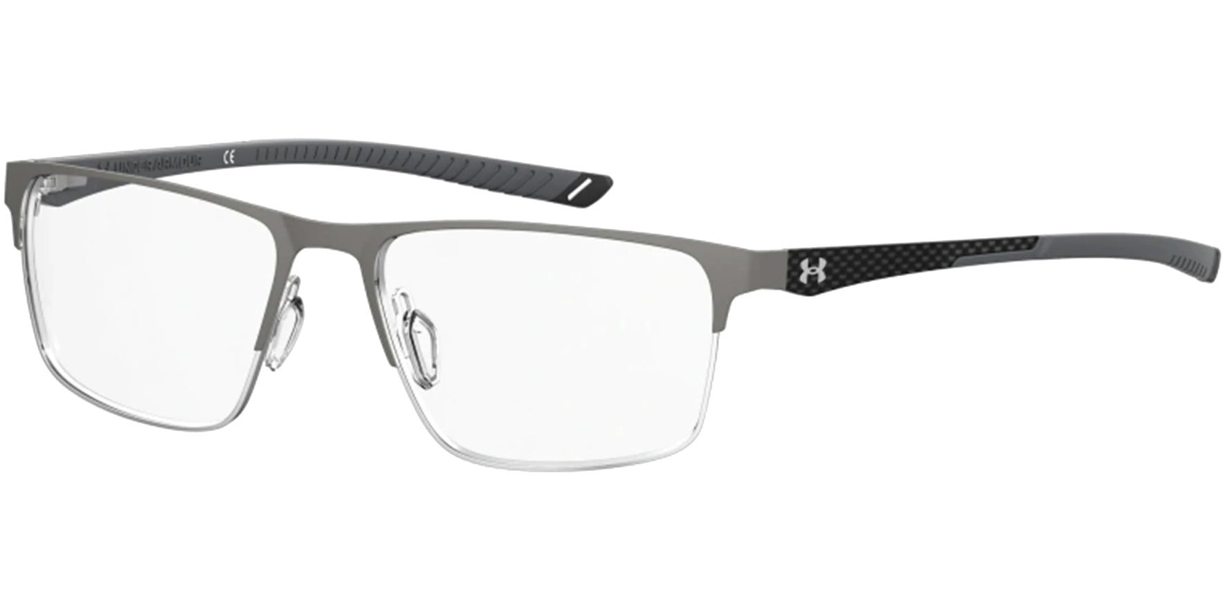 Under Armour Square Wrap Eyeglasses w/ Carbon Fiber Temples