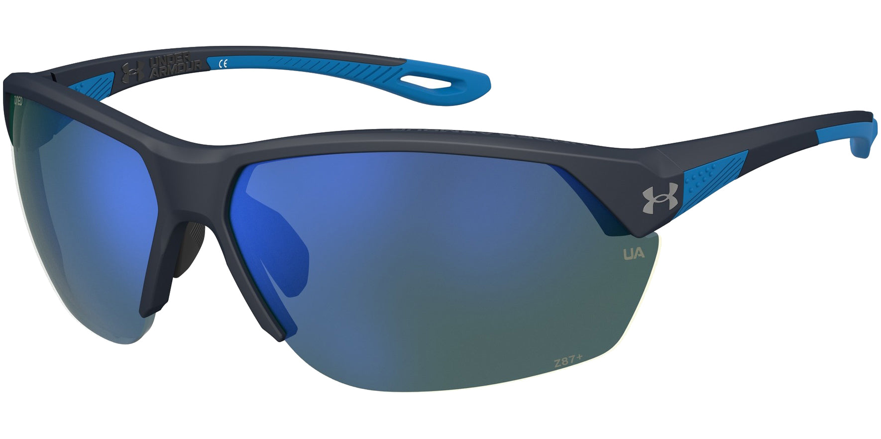 Under Armour Compete ANSI Z87+ Semi-Rimless Wrap w/ Mirror Lens