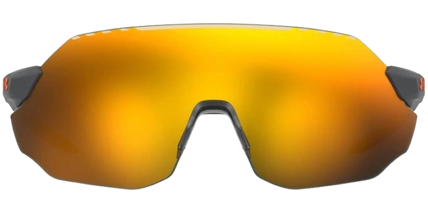 Under Armour Halftime Matte Grey/Orange Rimless Shield - Eyedictive