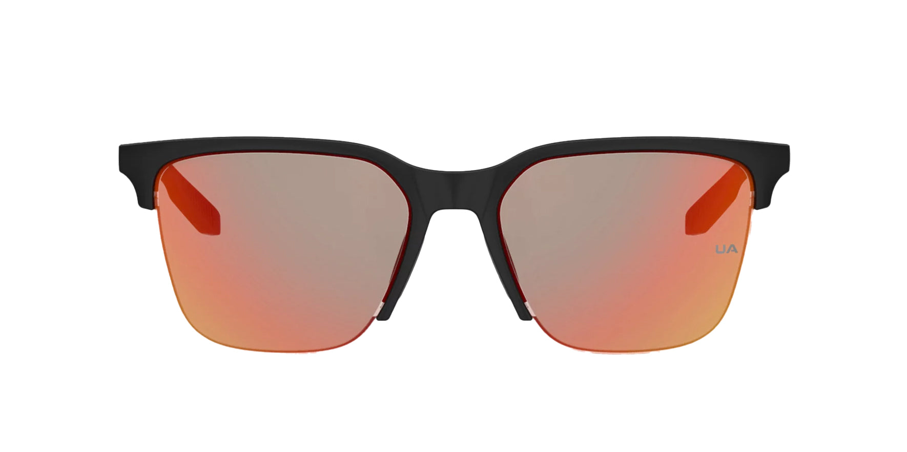 Under Armour Phenom Semi-Rimless Square w/ Mirrored Lenses