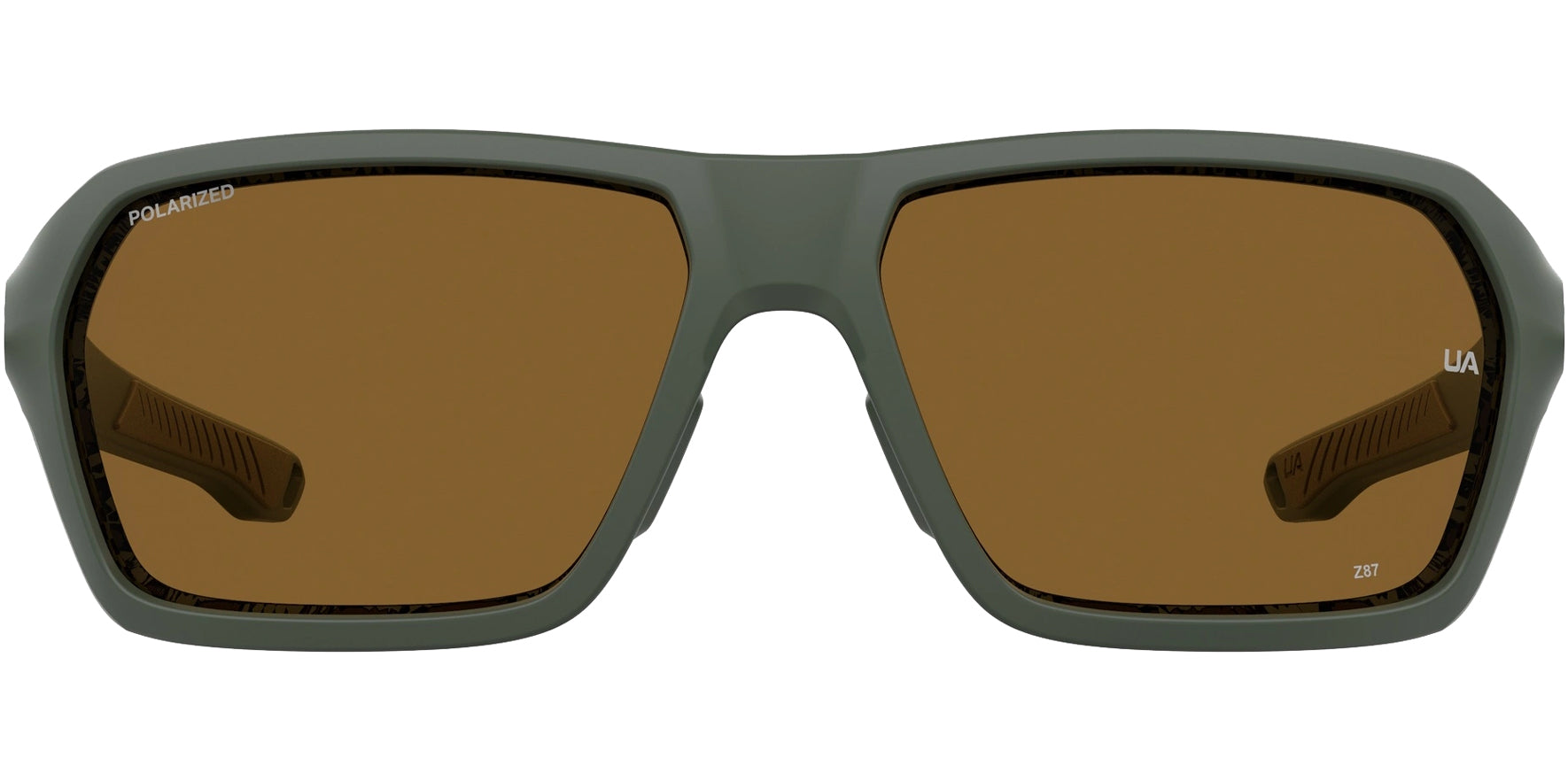 Under Armour UA Recon Polarized Matte Green ANSI Z87.1 Wrap - Eyedictive