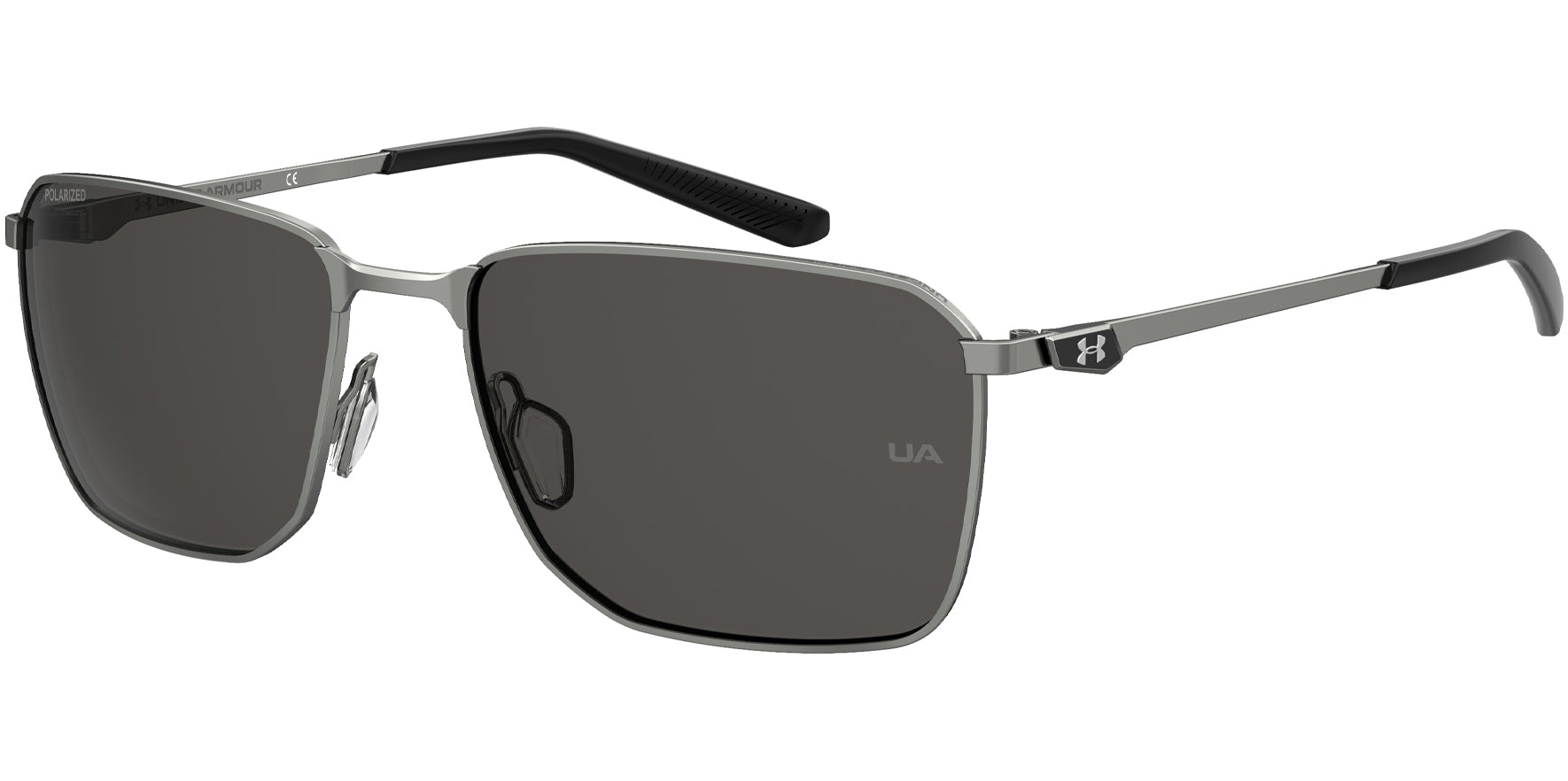 Under Armour Scepter 2 Square Sunglasses w/ Slim Memory Steel Temples