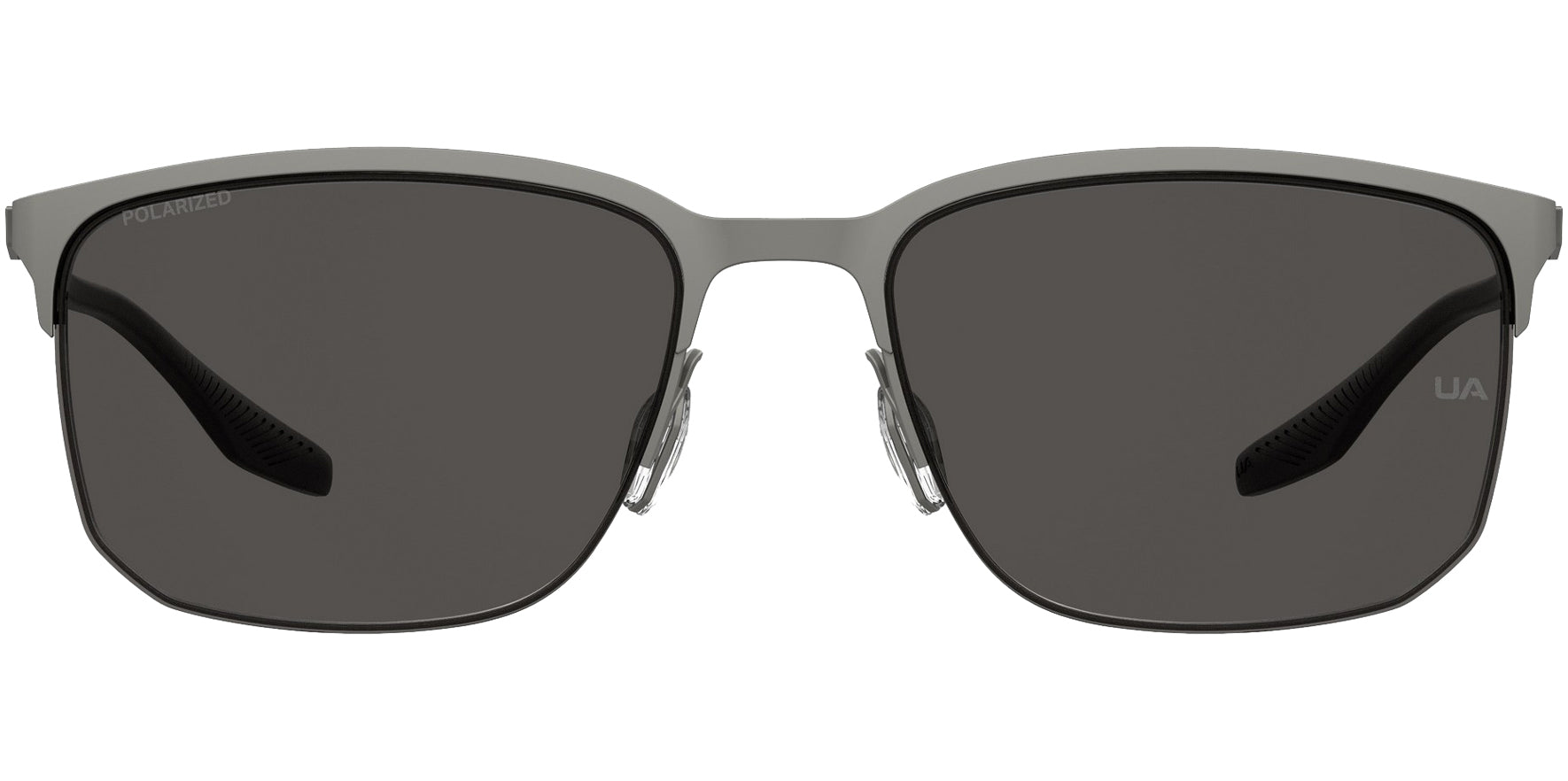 Under Armour UA Streak Ruthenium Grey Semi-Rimless Soft Square