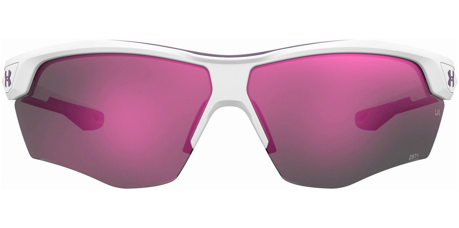 Under Armour UA Yard Dual ANSI Z87+ White Semi-Rimless Wrap