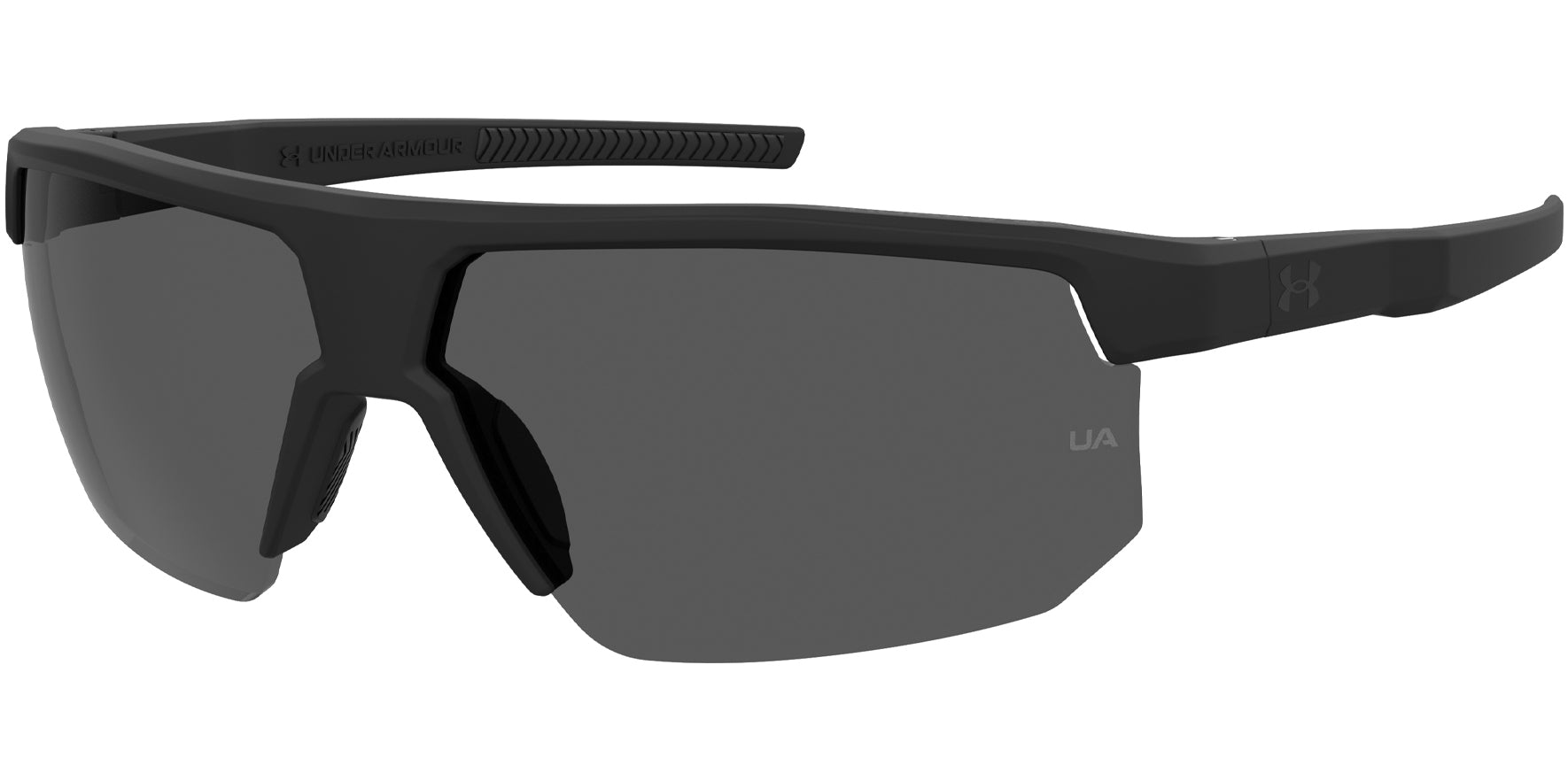 Under Armour Driven Matte Black Semi-Rimless Wrap