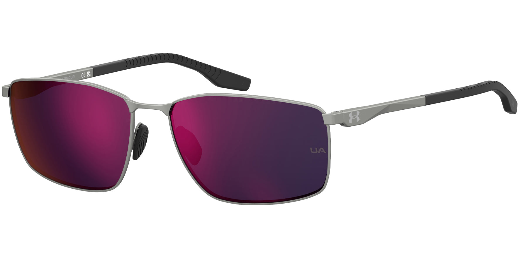 Under Armour Focused Matte Ruthenium Rectangle w/ Spring/Flex Hinges