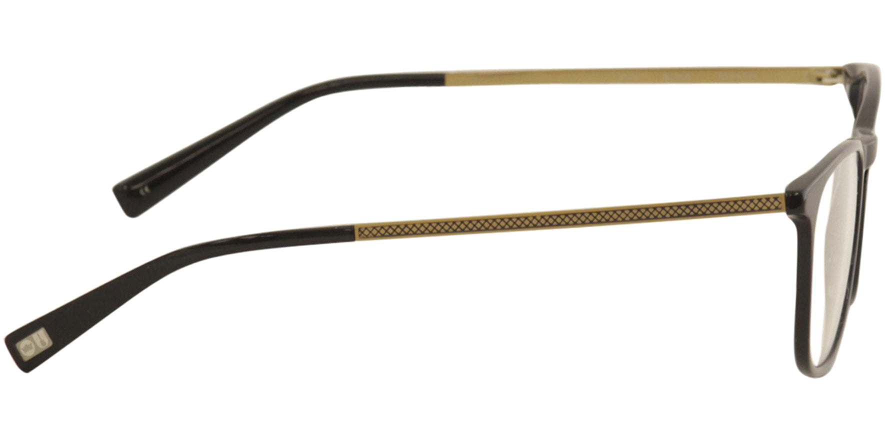John Varvatos Black Soft Square Eyeglass Frames