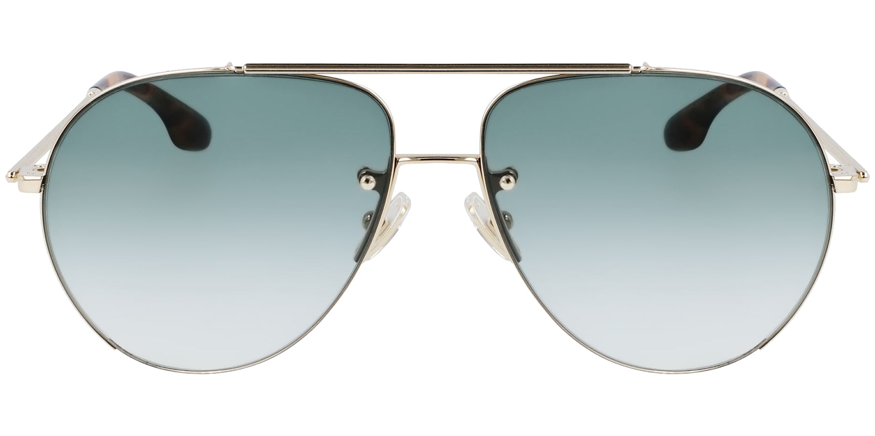 Victoria Beckham Gold-Tone Aviator w/ Gradient Lens - Eyedictive