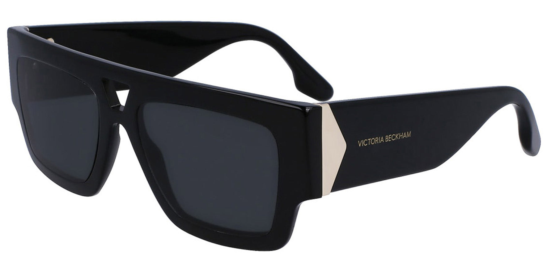 Victoria Beckham Oversize Flat Top Square w/ Gradient Lens