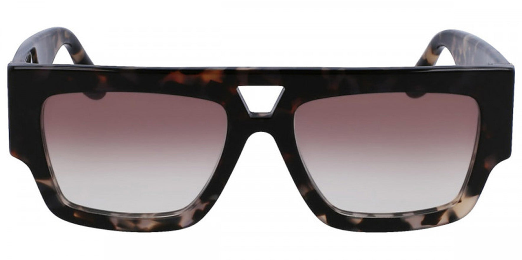 Victoria Beckham Oversize Flat Top Square w/ Gradient Lens