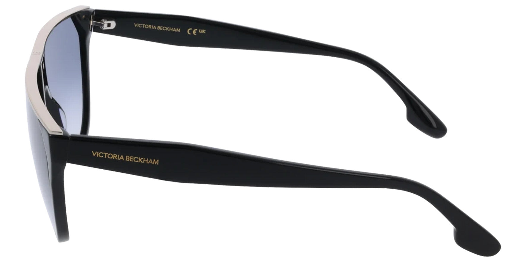 Victoria Beckham Flat-Top Round w/ Gradient Lens