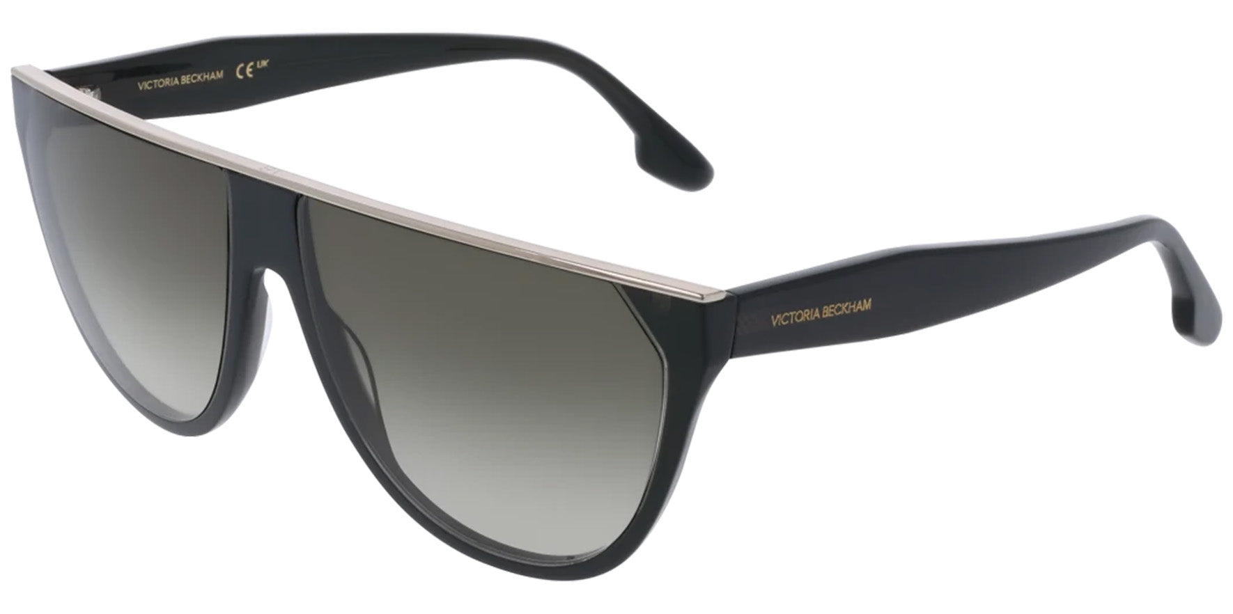 Victoria Beckham Flat-Top Round w/ Gradient Lens