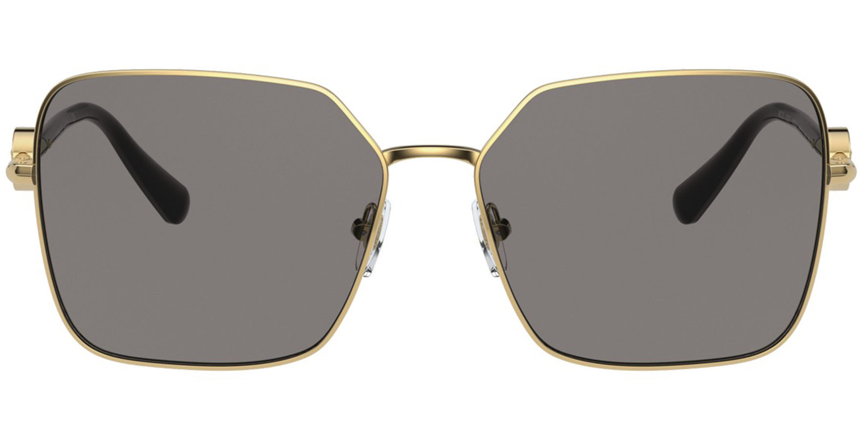 Versace Gold-Tone Geometric Metal Square - Eyedictive