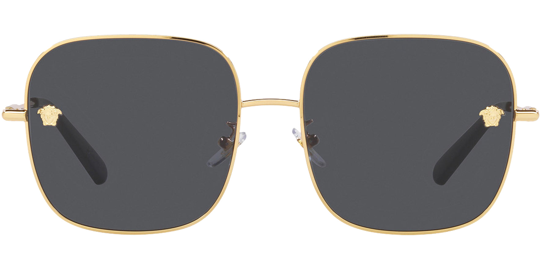 Versace Gold-Tone Square w/ Slim Temples