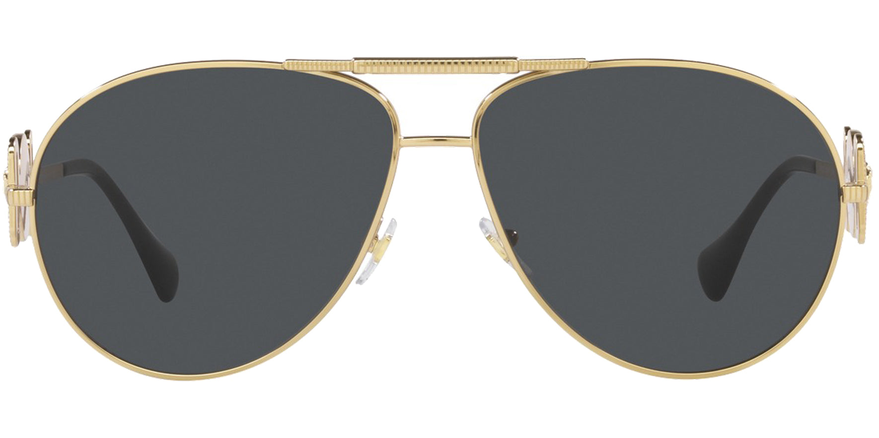 Versace Gold-Tone Modern Aviator - Eyedictive