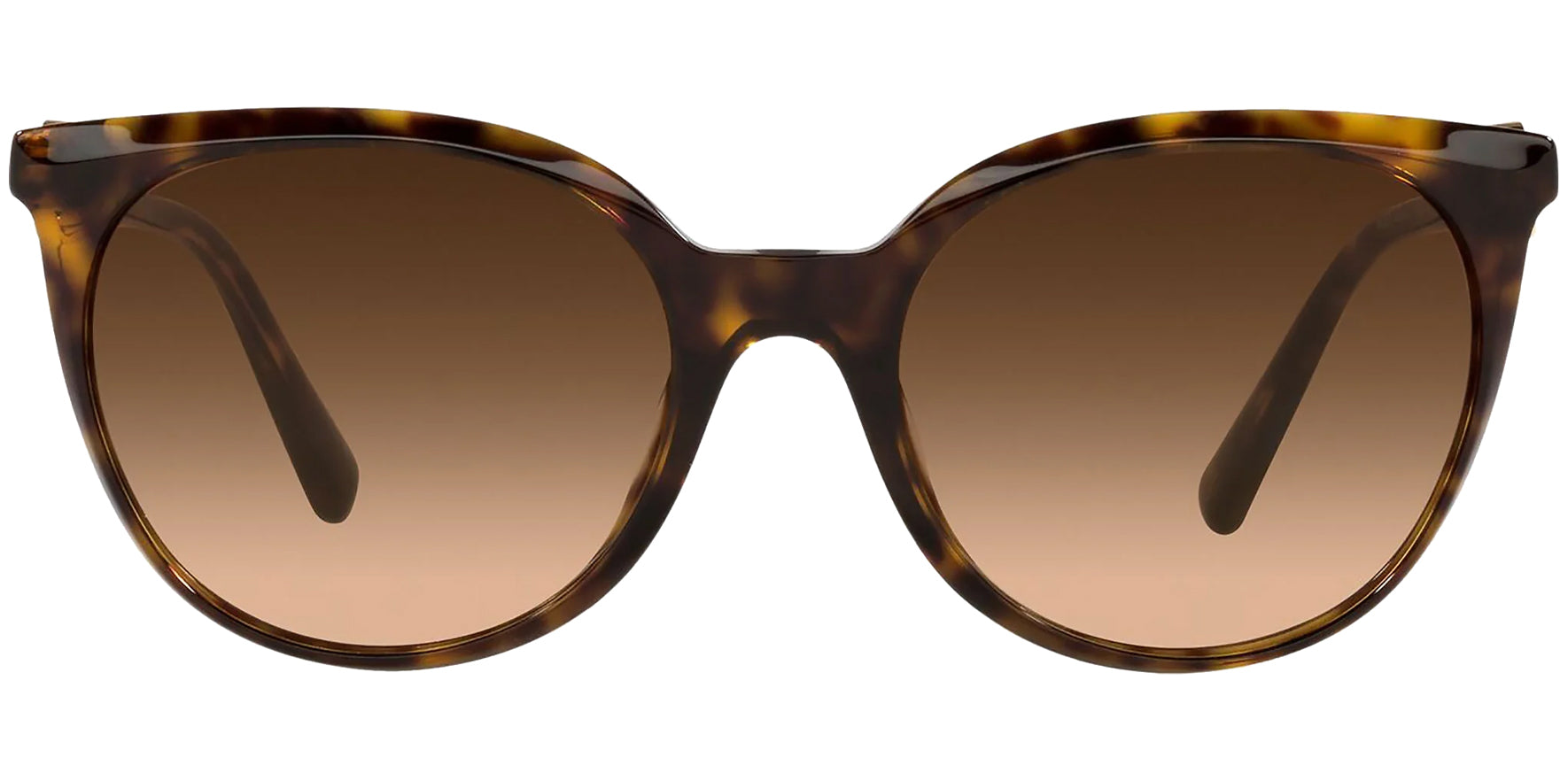 Versace Havana Round Cat Eye w/ Gradient Lens - Eyedictive