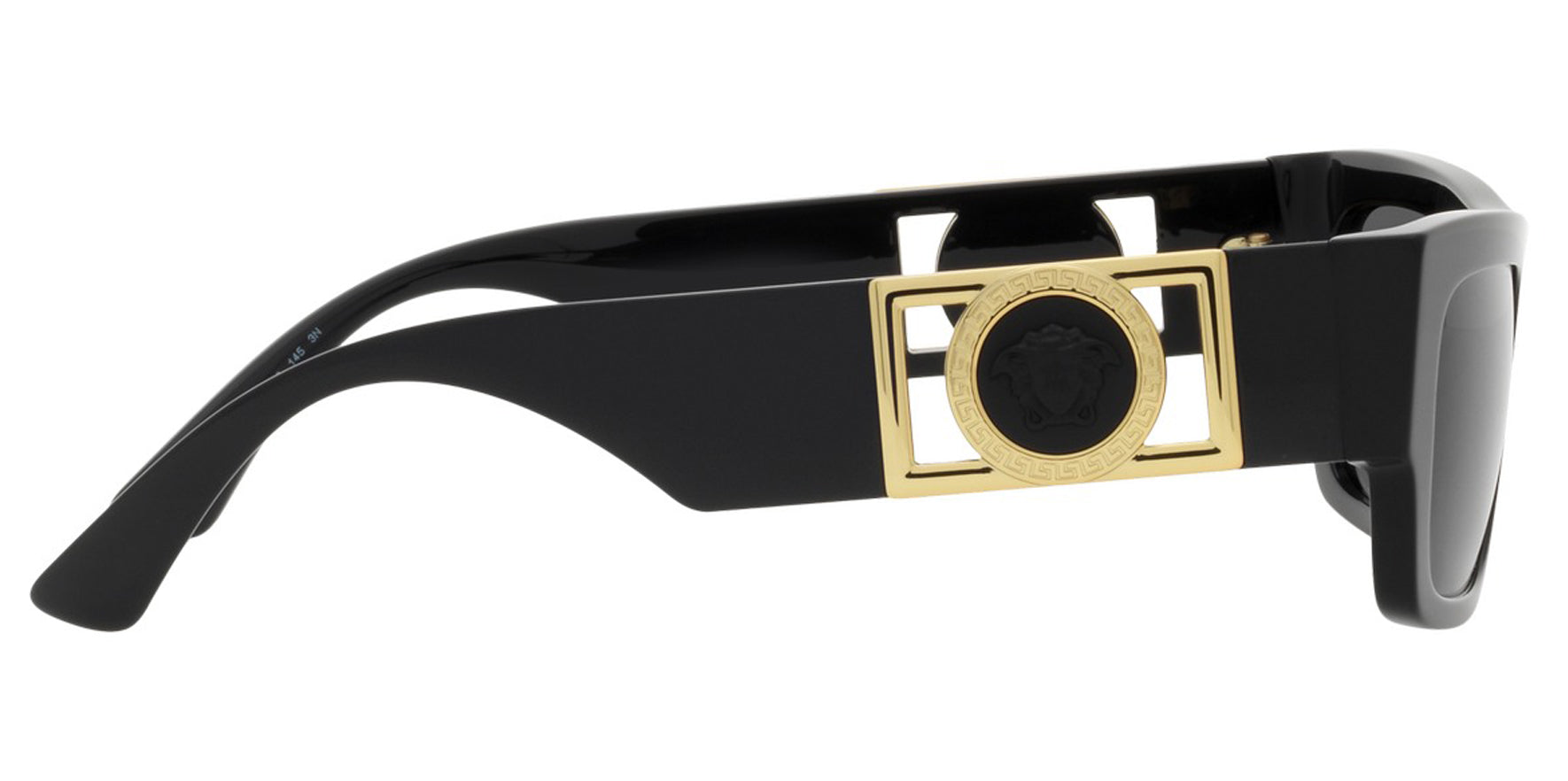 Versace Black Rectangle w/ Medusa Temples - Eyedictive