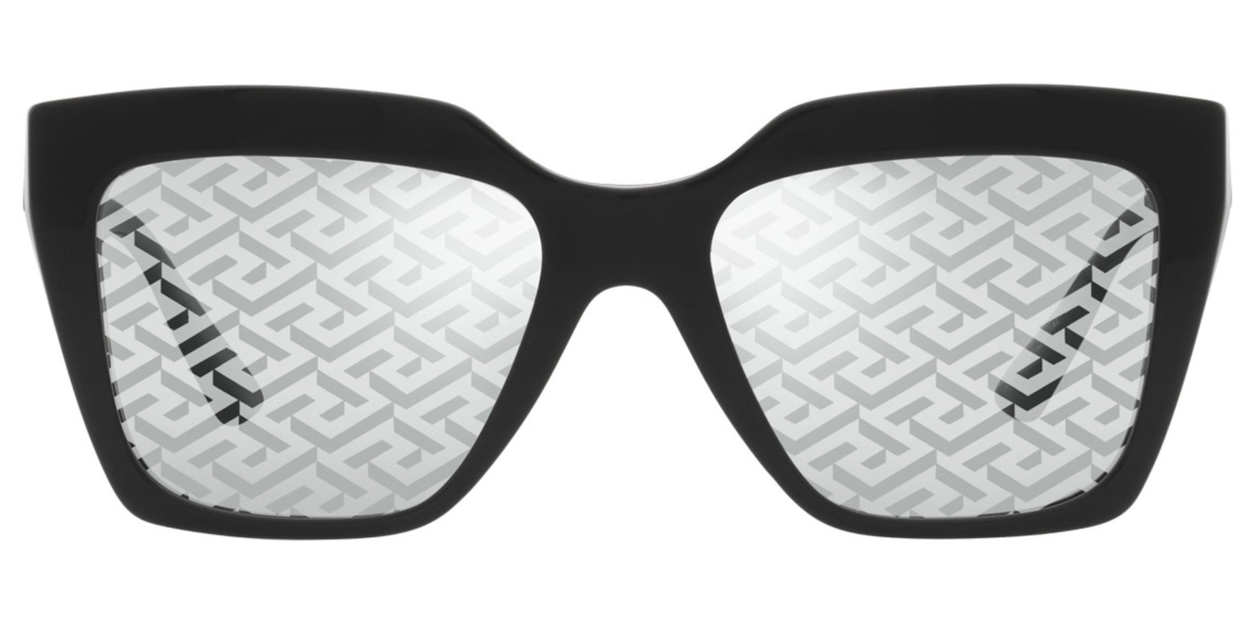 Versace Black Stylized Square w/ Monogram Lens - Eyedictive