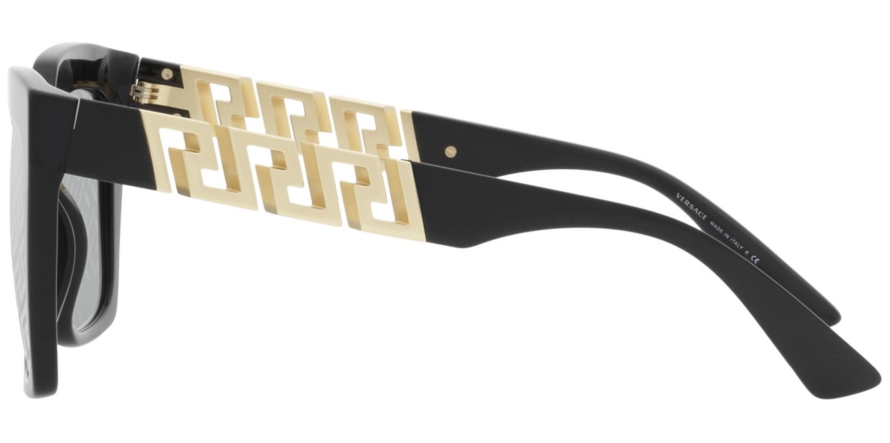 Versace Black Stylized Square w/ Monogram Lens - Eyedictive