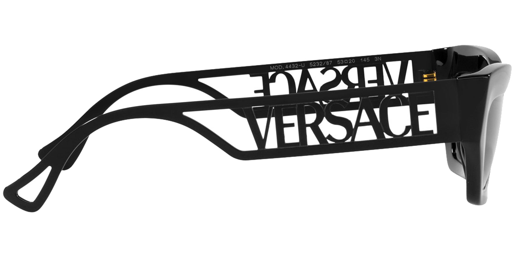 Versace Black Geometric Cat Eye - Eyedictive