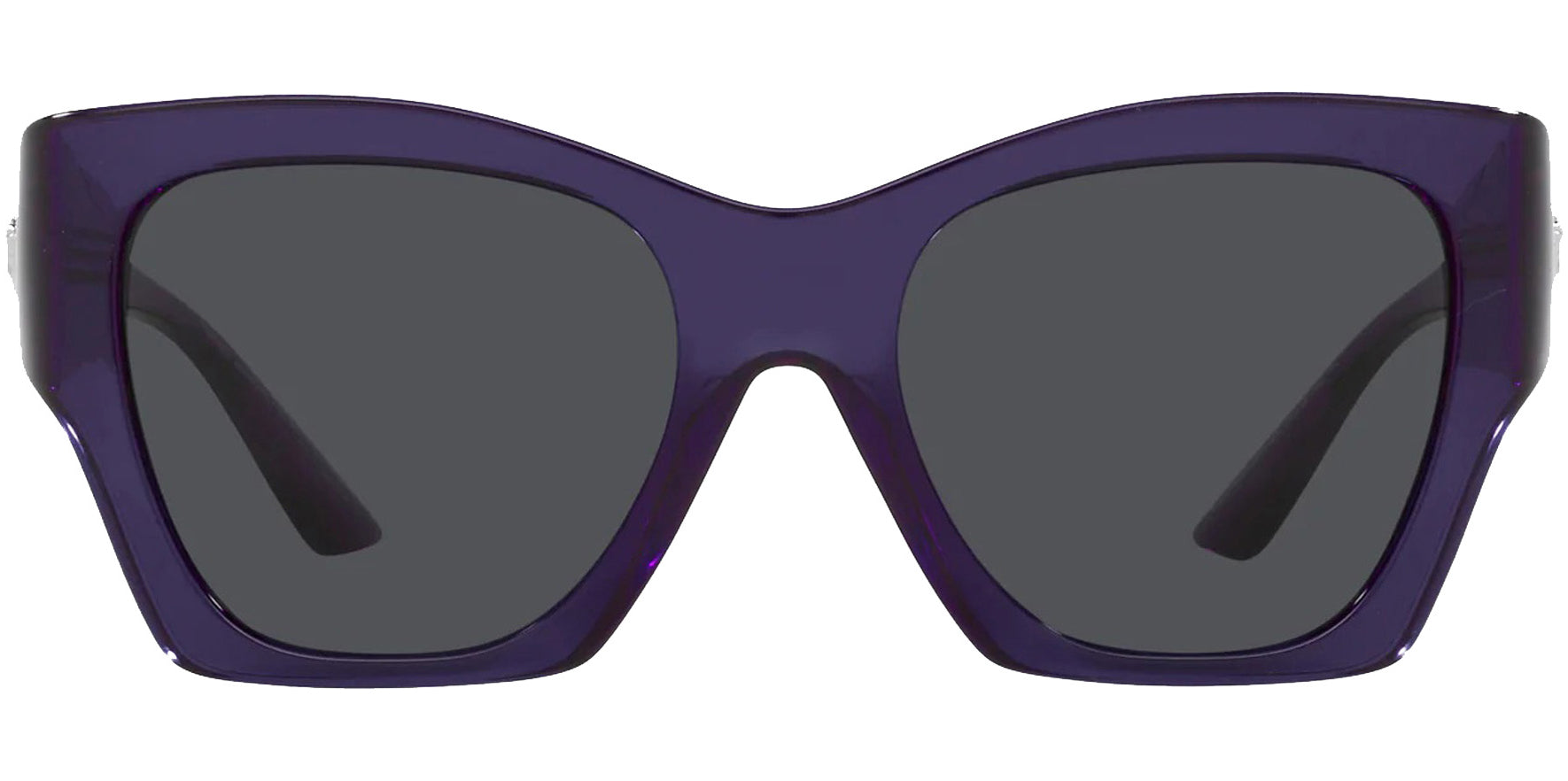 Versace Medusa Runway Transparent Purple Cat-Eye