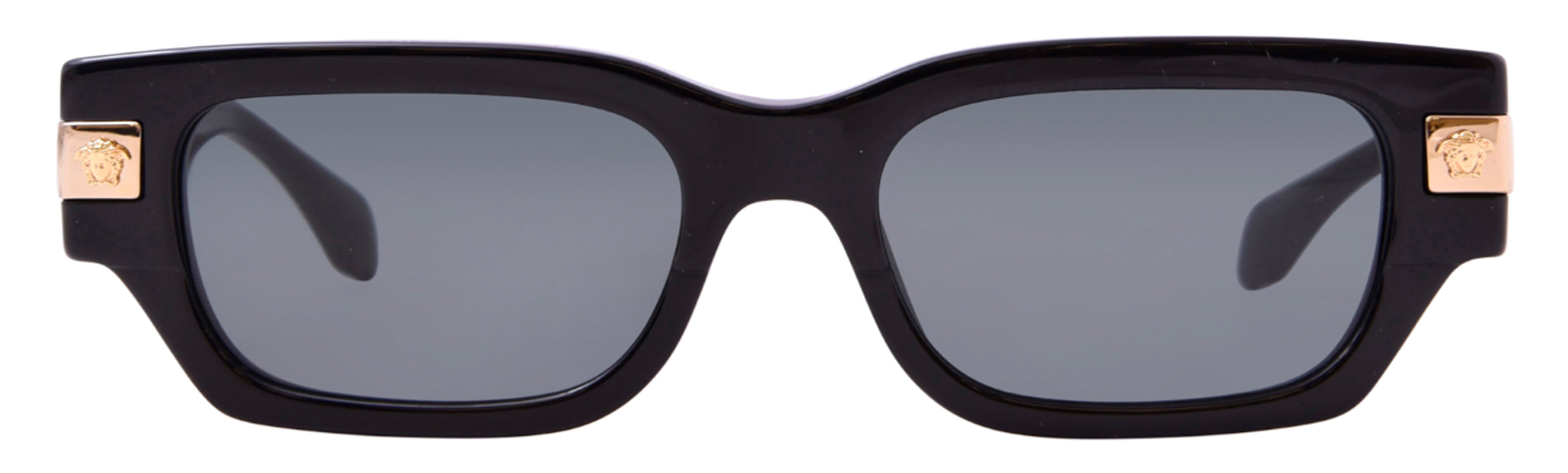 Versace Black Structured Rectangle - Eyedictive