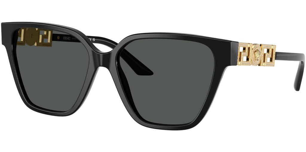 Versace Black Stylized Square w/ Strass Branding – Eyedictive