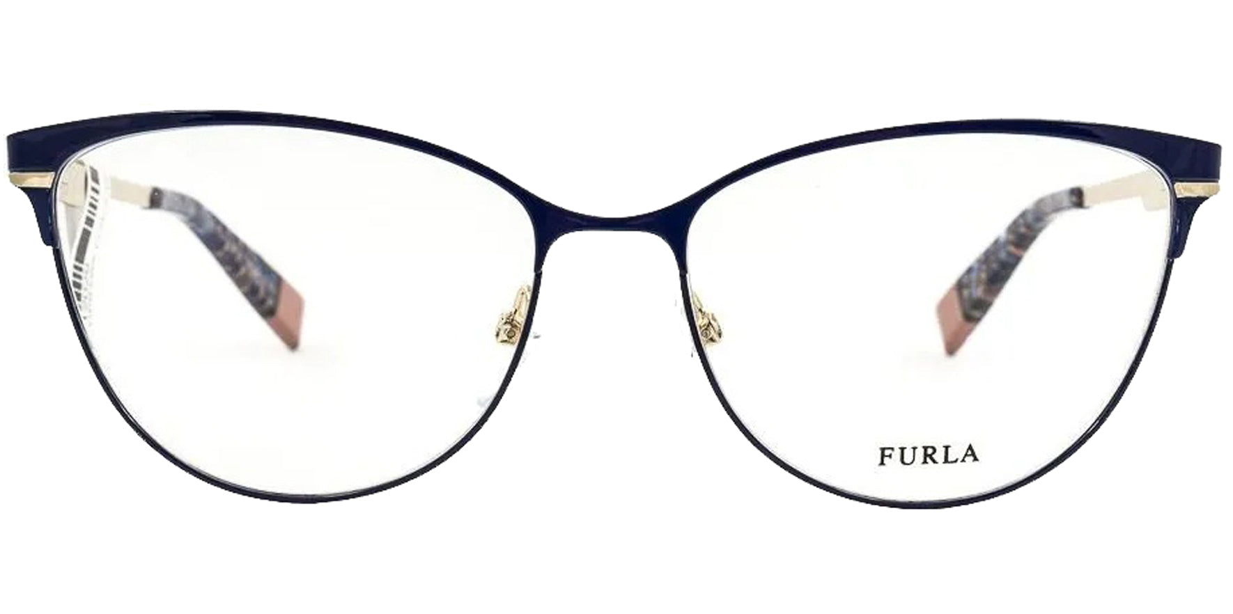 Furla Browline Cat-Eye Eyeglasses w/ Flex Hinges