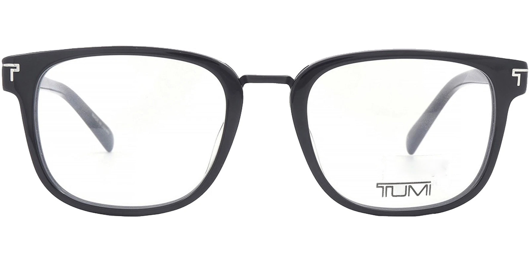 Tumi Square Eyeglasses w/ Metal Bridge