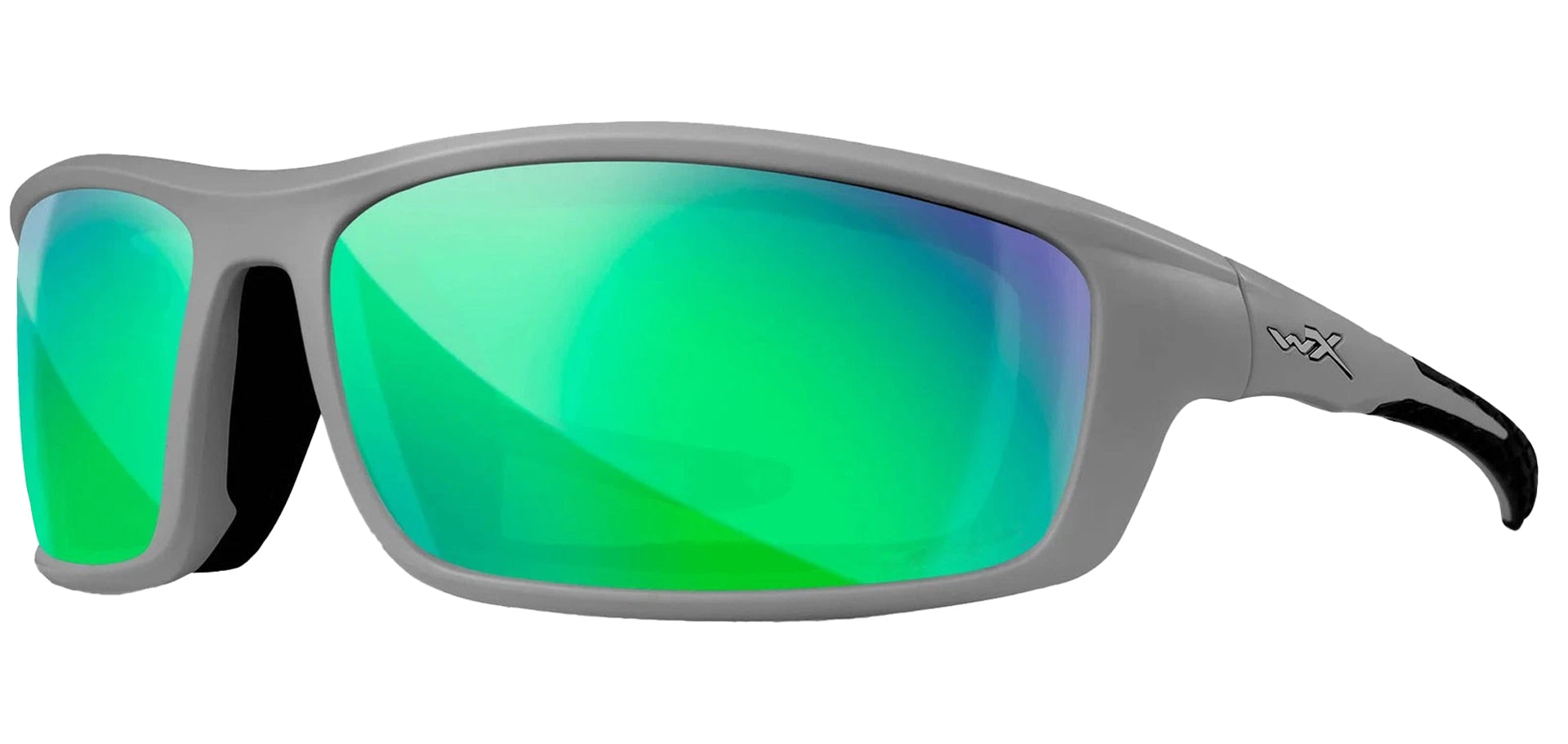 Wiley X Grid Polarized Matte Grey Wraparound w/ Mirror Lens
