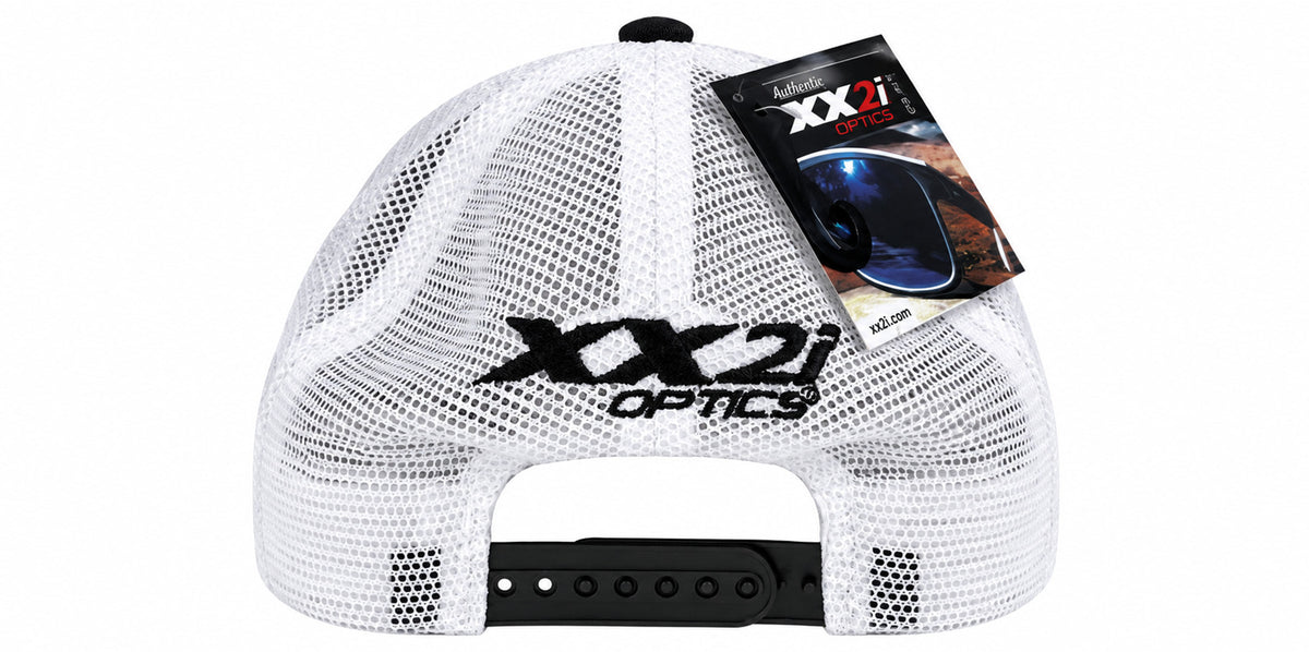 XX2i Optics Black/White Mesh Back Trucker Hat