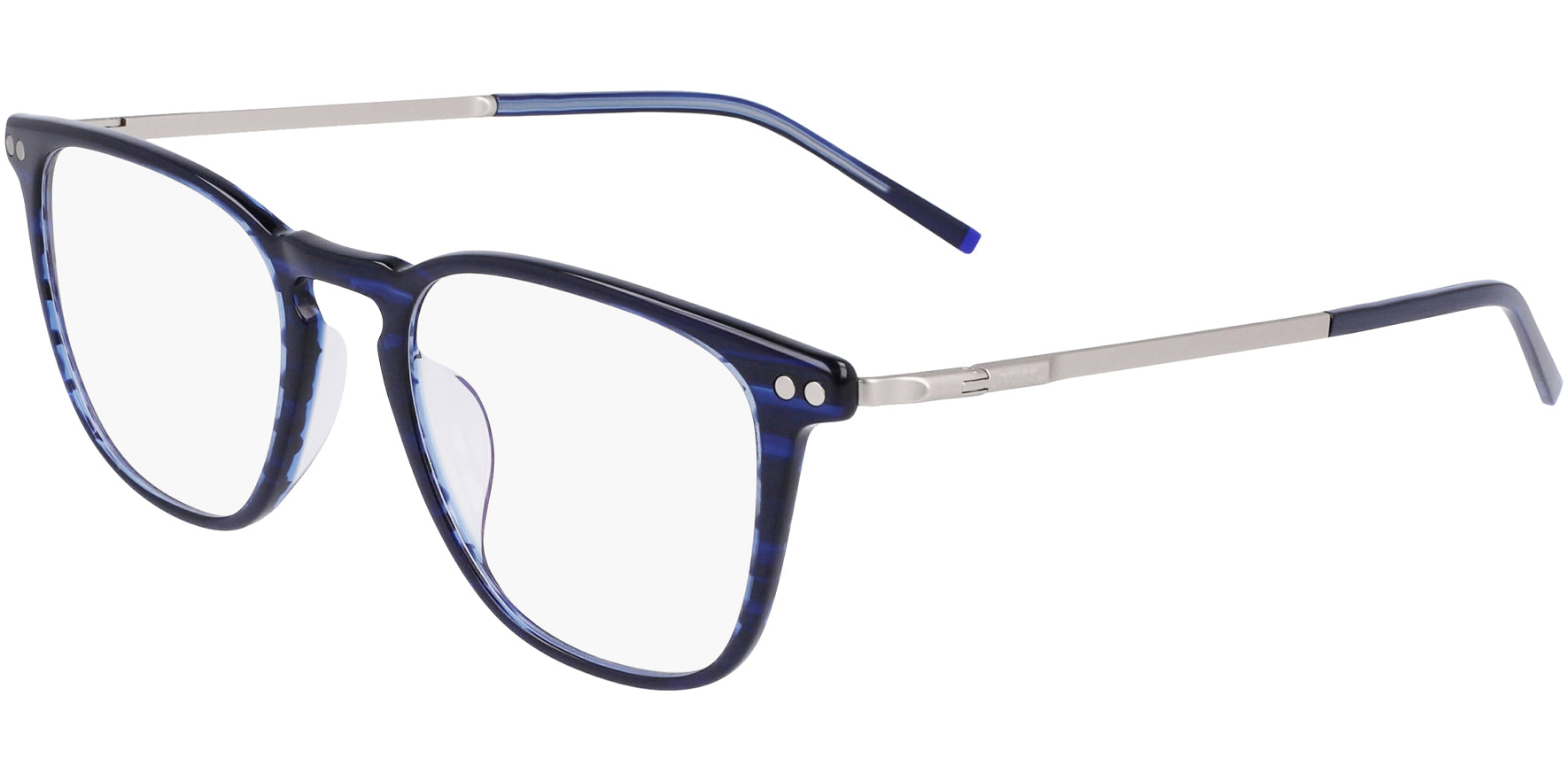 Zeiss Soft Square Eyeglass Frames w/ Slim Titanium Temples