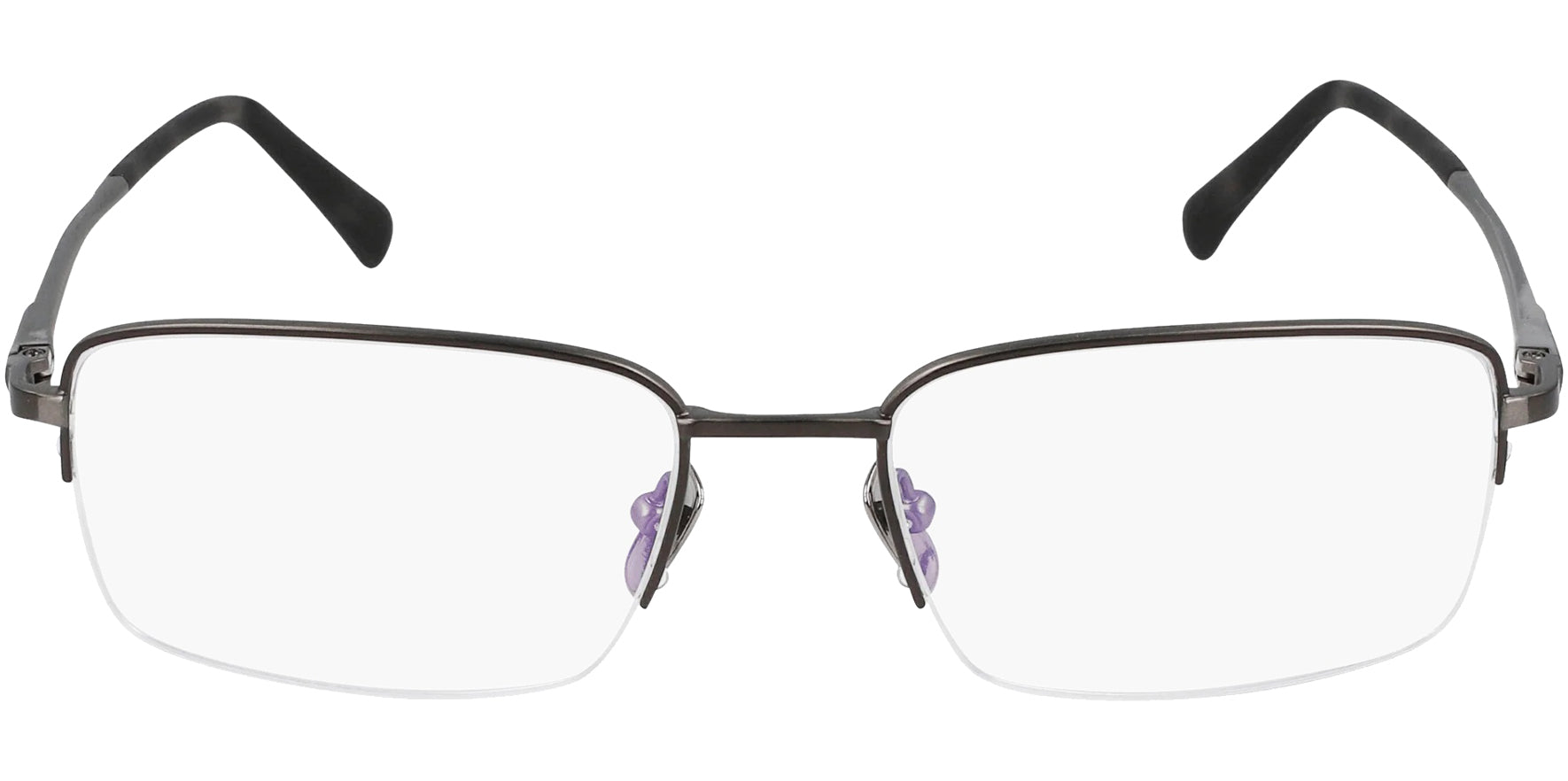 Zeiss Titanium Semi-Rimless Rectangle Eyeglass Frames